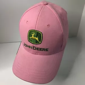 John Deere Baseball Cap Owners Edition Hat Pink Adjustable Strap Back - Picture 1 of 9