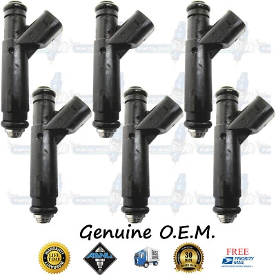 Genuine Factory Original Ford 6x Fuel Injectors XF2E-C4B 1999-04 3.8L Windstar - Image 1 of 4