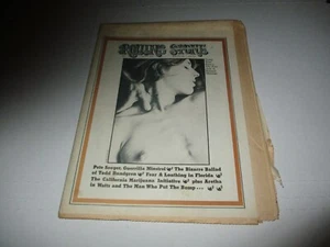 Vintage Rolling Stone Magazine #106 4/13/72 - Sensual Massage, Pete Seeger - Foto 1 di 2