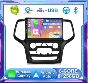 8+256G Car Stereo Radio Head Unit For Jeep Grand Cherokee 2014-17 Android 14 GPS - Bild 1 von 14