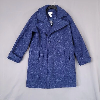 Gabardina para mujer Anthony Richards con botones forrada frontal azul talla M Foto 1 de 4