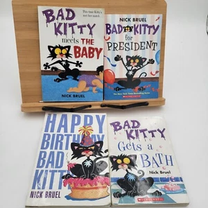Bad Kitty Bundle Of 4 Books By Nick Bruel - Picture 1 of 12