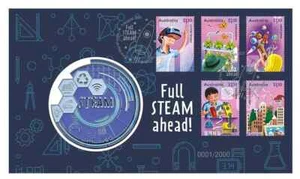 ¡Full Steam Ahead 2021! Cubierta medallón sello y brillo en la oscuridad 1781/2000 - Imagen 1 de 3