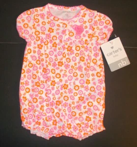 Carters Infant Girls One Piece Bodysuit Creeper Size Newborn NWT - Picture 1 of 1