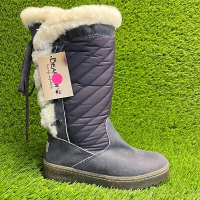 Bearpaw Baltoe Womens Size 6 Purple Casual Outdoor Suede Lace Up Winter Boots - Image 1 of 4