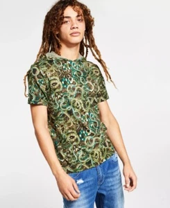 I.N.C. INTERNATIONAL CONCEPTS Men's Snake Graphic Hooded T-Shirt Sz MEDIUM - Bild 1 von 4