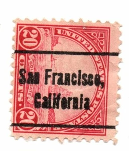 Scott# 698 20c Golden Gate Precancel Stamp San Francisco CA (a2) - Picture 1 of 2
