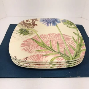 Target Melamine Square Dinner Plate 8.25" Gerber Daisy Floral Flowers - Picture 1 of 5