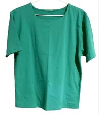 Women’s Size 16 Green Double Fabric Front, Short Sleeve WinterWarm Basic T-Shirt