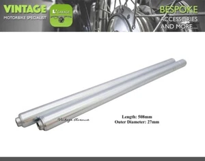 BRAND NEW HONDA CS90 S90 FRONT FORK INNER TUBE LEFT + RIGHT 1PAIR - Picture 1 of 10