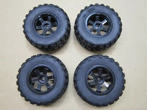 4 WHEELS & TIRES 1/12 TRUCK 2.2 3.0 12MM HEX 107X45MM WLTOYS DESERT FOX RC - Picture 1 of 2