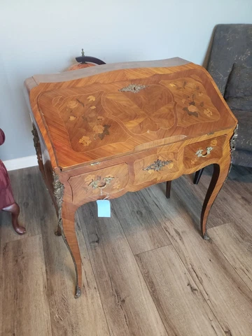 Late 19th Century Italian Rococo Secretary Desk Cover