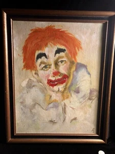 Vintage Clown Portrait 1960’s Melancholy & Innocence Striking Image - Bild 1 von 4