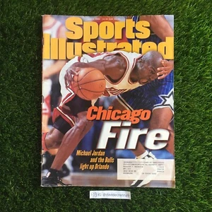 Michael Jordan Sports Illustrated Magazine June 1996 - Chicago Fire - Foto 1 di 3