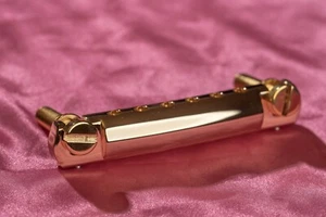 Vintage Spec Gold Plated Lightweight Aluminum Wrap Tailpiece Set - Picture 1 of 4