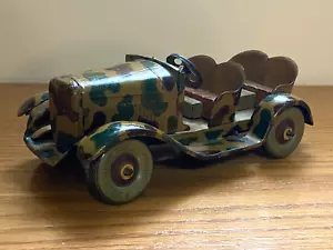 Tippco Blech Militär Stab Kommandowagen 40er Jahre Deutschland Lineol Elastolin JA-55 - Bild 1 von 18
