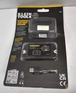 Klein Tools 56049 Lampada frontale matrice luminosa con cinghia 260 lumen ricaricabile - Foto 1 di 5