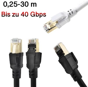 CAT8 Patchkabel 0,25m - 30m Netzwerkkabel S/FTP LAN DSL Ethernet Rj45 - Bild 1 von 13