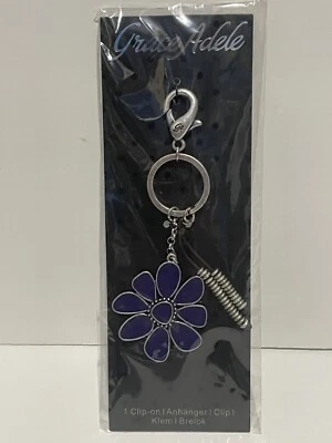 Grace Adele Medora Uva Clip en Llavero Cartera Accesorio Púrpura Foto 1 de 3