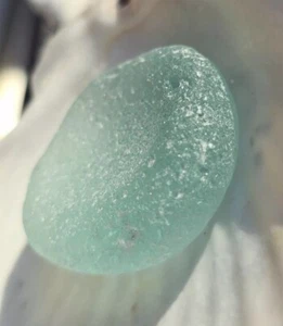 Genuine Sea Glass Gigantic Super Frosty Mint Green-Flawless JQ-A MUST SEE! - Picture 1 of 11