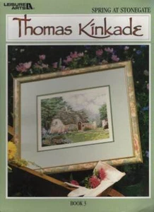 CROSS STITCH SPRING AT STONE GATE BY THOMAS KINKADE BOOK 3 - Picture 1 of 1
