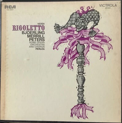 VERDI-RIGOLETTO-BJOERLING-MERRILL-ORIGINAL RCA VICTROLA VIC-6041-2 VINYL BOX SET - Image 1 of 3