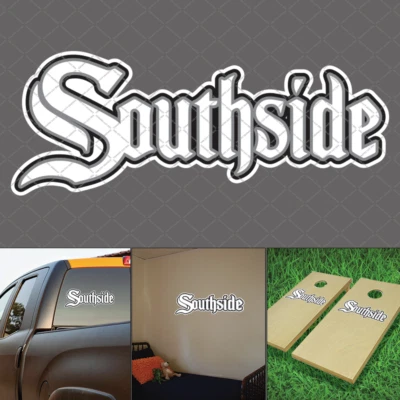 Chicago White Sox Southside Pegatina Logo Vinilo Calcomanía Chi-town Parachoques Coche Camión Foto 1 de 3