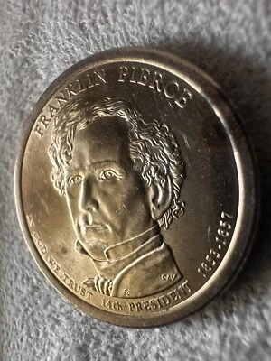 2010 D Franklin Pierce Presidential One Dollar Coin From U.S. Mint Money Coins - Image 1 of 4