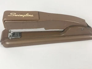 Vintage Swingline stapler Brown heavy duty office Works well - Picture 1 of 9