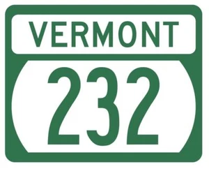 Vermont State Highway 232 Sticker Decal R5342 Highway Route Sign - Picture 1 of 1