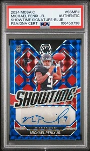 2024 PANINI MOSAIC SHOWTIME SIGNATURES SSMPJ MICHAEL PENIX JR. BLUE - Picture 1 of 2