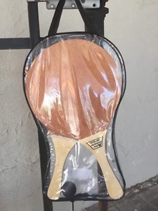 2 Professional Israeli Beach Racquet Matkot Paddles + Ball +Amazing Travel Bag - Picture 1 of 8