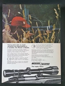 1970 Weaver V Model Scopes Full Page Color Ad - Picture 1 of 1