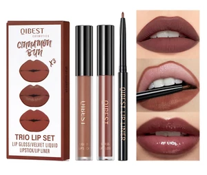 All in One Lip Kit 3 in 1 Smooth Lipliner Lipgloss and Lipstick Set with Matte V - Picture 1 of 12