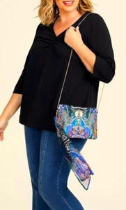 TS TAKING SHAPE Ring Scarf Clutch Bag Multi handbag chain strap X-body 2in1 NWT! - Picture 1 of 1