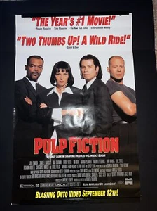 Rare Promo VTG Pulp Fiction Video Store Original 26x40" Quentin Tarantino - Picture 1 of 7