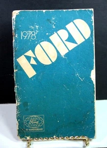 1978 FORD OWNER'S MANUAL Operator Auto Booklet VINTAGE ORIGINAL 75th Anniversary - Picture 1 of 9