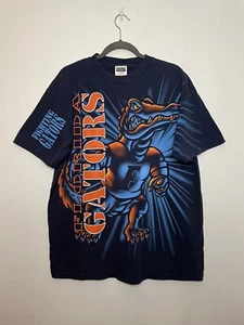 Maglietta vintage Florida Gators uomo XL blu grafica Tultex University anni 90 maglietta - Foto 1 di 5