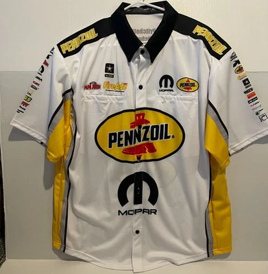 Camisa Leah Pritchett Pennzoil Mopar NHRA 2018 Top Fuel DSR doble línea de salida XL Foto 1 de 4