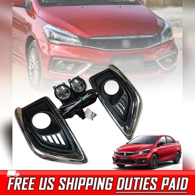 Комплект противотуманных фар прожекторов чехол для Suzuki Ciaz GLE GLS GLX RS Facelift 2020-2022 - Изображение 1 из 4