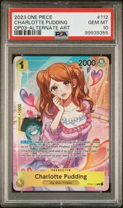 PSA 10 GEM - CHARLOTTE PUDDING ALT ART OP03-112 - One Piece Pillars of Strength - Bild 1 von 2