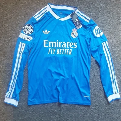 2025/26 Real Madrid Away Long Sleeve Football Shirt - Image 1 of 2