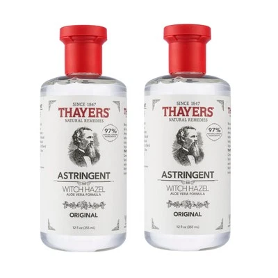 Thayers Original Witch Hazel Astringent with Aloe Vera Pack of 2 Oily Skin Care - Image 1 of 4