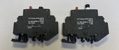ALLEN BRADLEY,1492-GH010,MINIATURE CIRCUIT BREAKER 1AMP 250V 1P LOT OF 2 NOS - Image 1 of 4