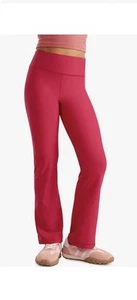 Girls CRZ Yoga Thermal Lined Flare Leggings Magenta Activewear Pants Medium - Picture 1 of 4