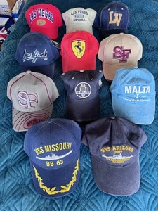 Baseball Caps x 11 gesammelt auf Reisen um die Welt - 10 ungetragen 1 einmal getragen - Bild 1 von 5