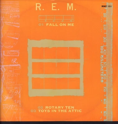 Rem Fall On Me 12" vinyl UK Irs 1986 in pic sleeve IRMT121 - Image 1 of 3