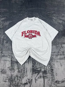 Fruit Of The Loom Vintage 90s Single Stitch Made In USA Florida Graphic T Shirt - Picture 1 of 7