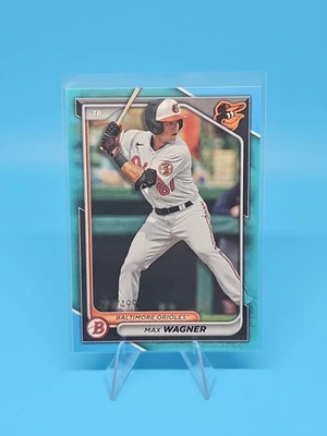 2024 Bowman - Prospects Max Wagner #BP-18 Sky Blue Border 222/499 (RC) - Image 1 of 2