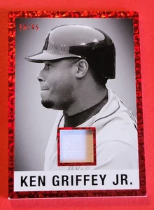 Ken Griffey JR GAME USED JERSEY CARD #23/45 2022 LEAF IN THE GAME 60 MEMORABILIA - Picture 1 of 3